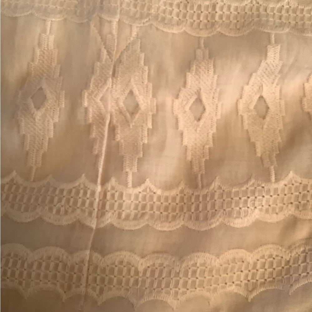Rebecca Taylor Quartz Pink Embroidered Gauze‎ Cotton Tie Front Sleeveless… - Picture 11 of 13